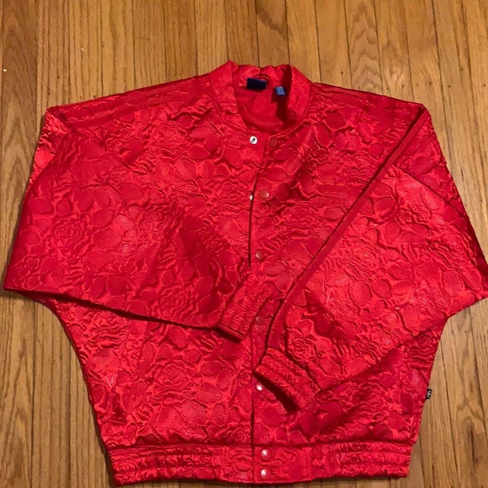 ADIDAS Red Rose Embroidered Jacket.